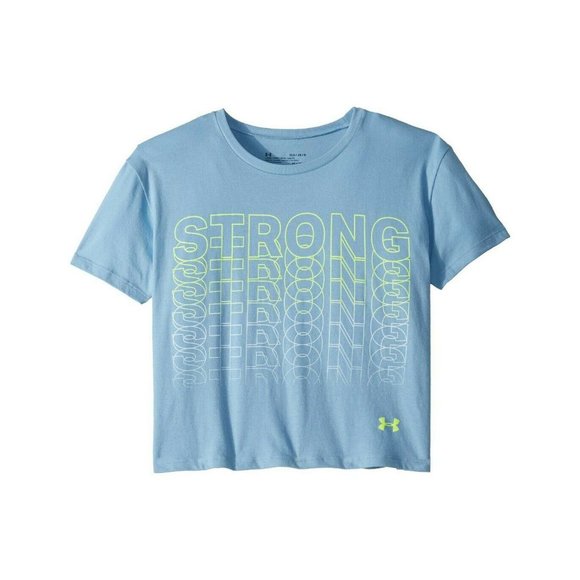 Under Armour Strong Short Sleeve Tee Youth Girls size M NEW - Picture 1 of 2